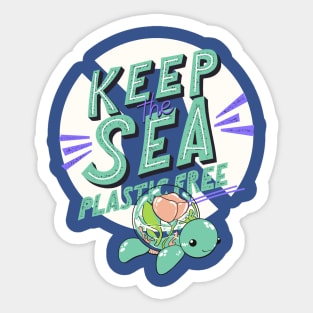 Keep The Sea Plastic Free Sticker